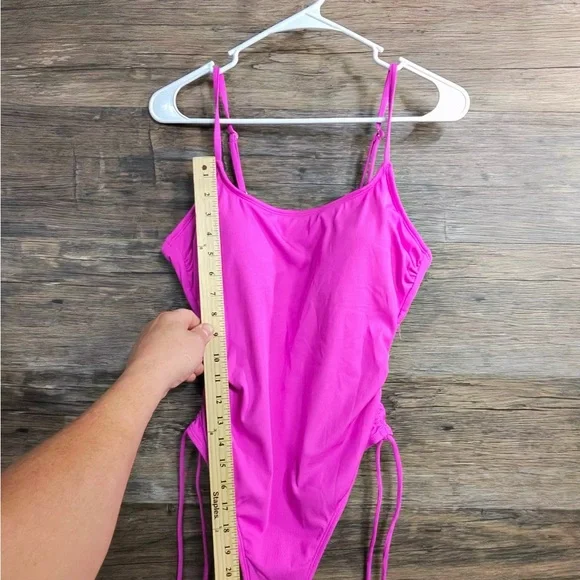 Shade & Shore Bright Pink Women's One Piece Swimsuit - Picture 6 of 10